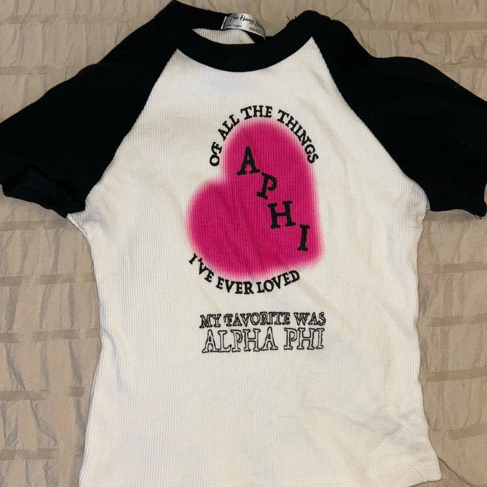 Alpha Phi baby tee